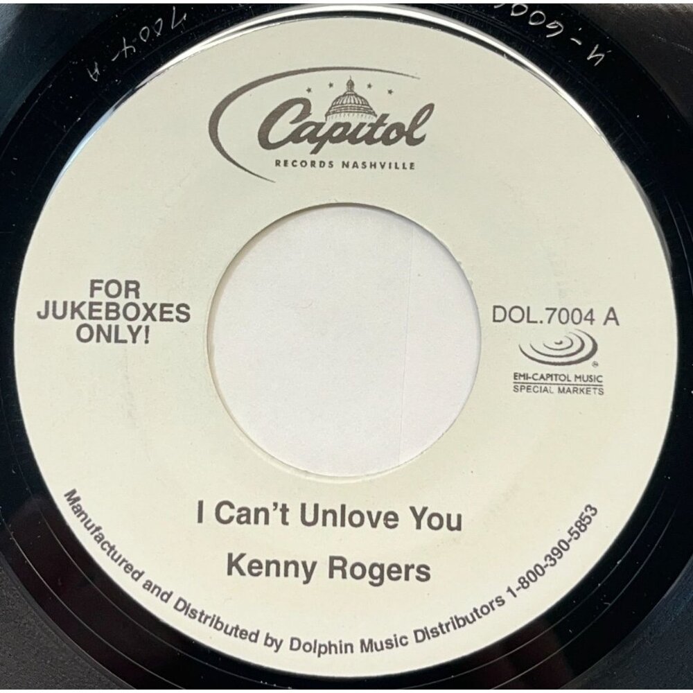 Kenny Rogers I Cant Unlove You / Chris Cagle Miss Me Baby 45 Country Capitol